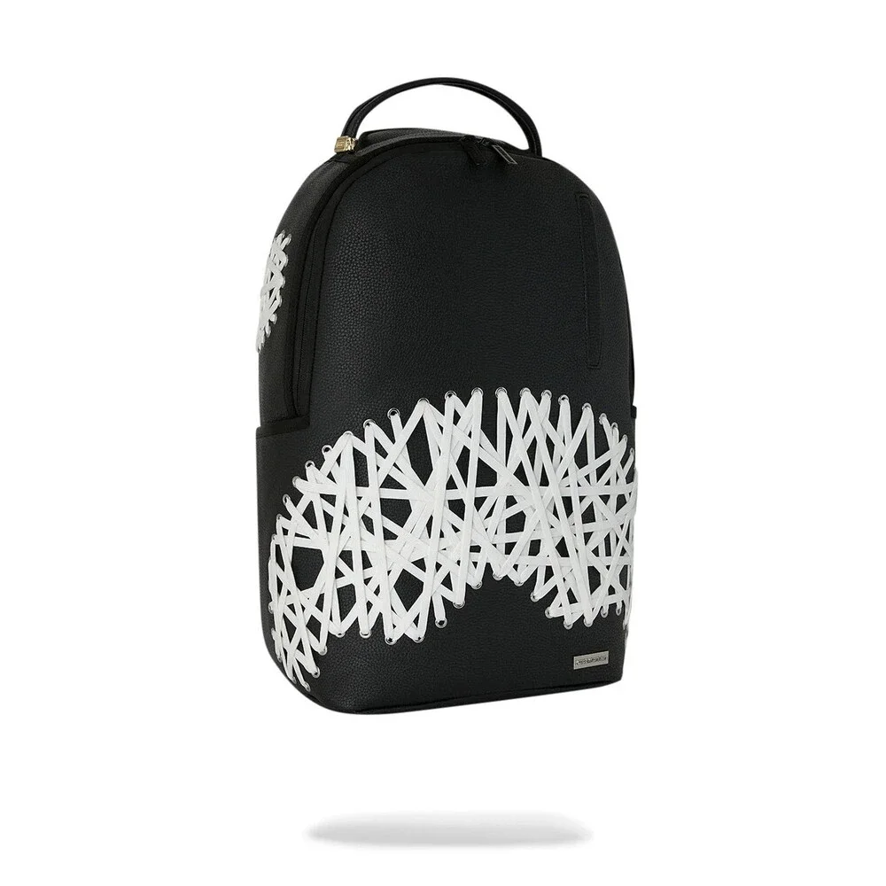 Sprayground Lace Maze Backpack Unisex Black Laptop Sleeve Top Handle Bag SPR290